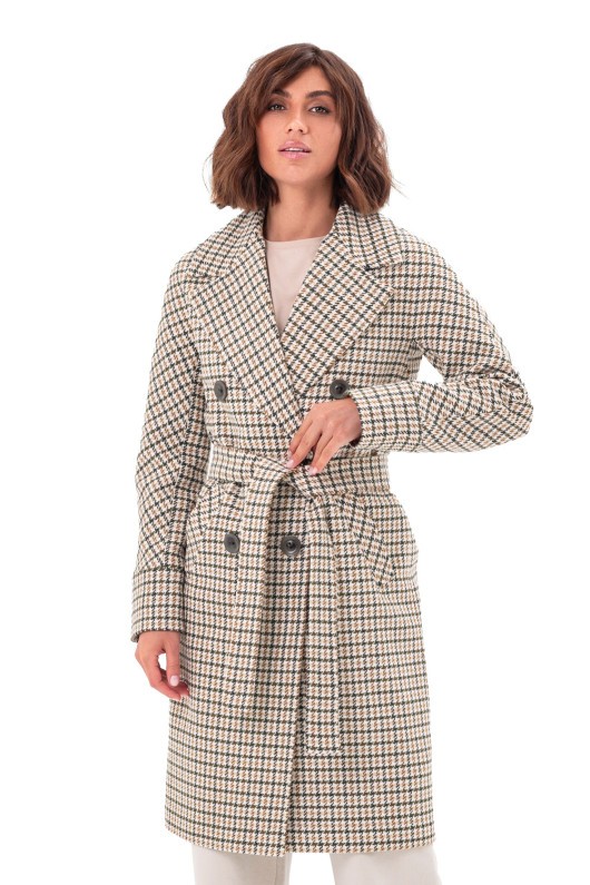 Пальто Келі лапка зелений