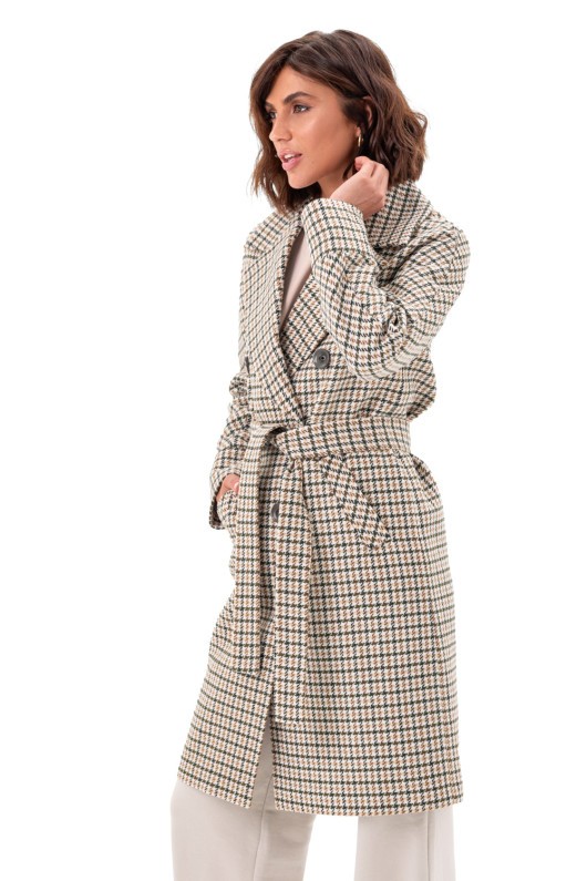 Пальто Келі лапка зелений