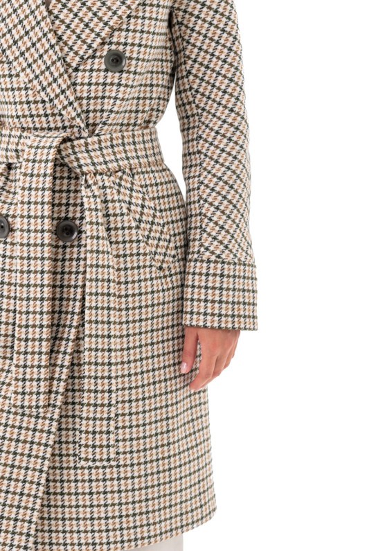 Пальто Келі лапка зелений