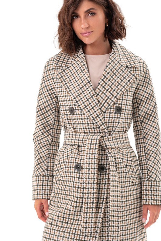 Пальто Келі лапка зелений