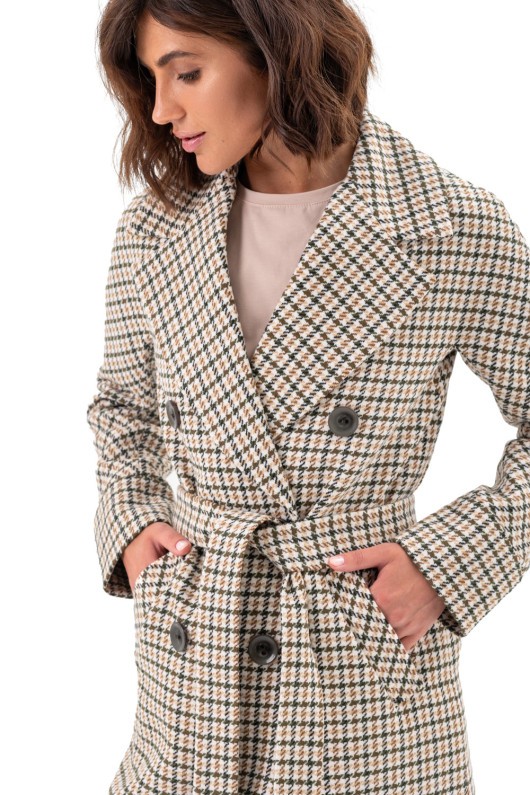 Пальто Келі лапка зелений