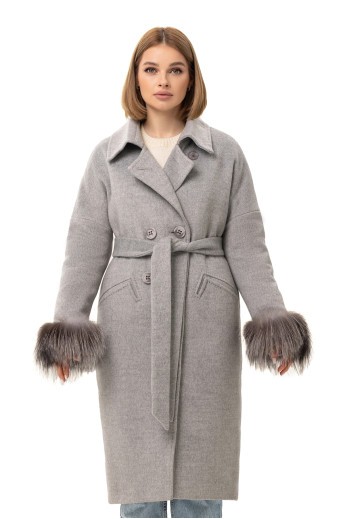 Пальто Уїтні сірий утеплене