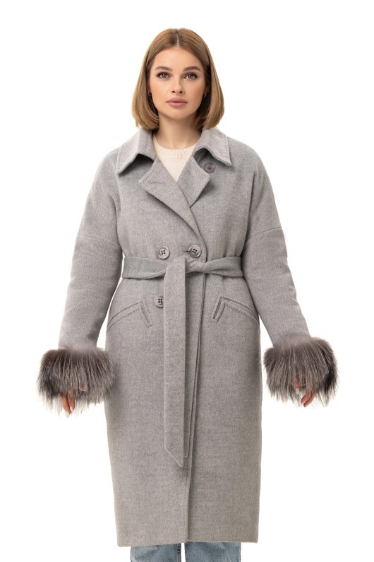 Пальто Уїтні сірий утеплене