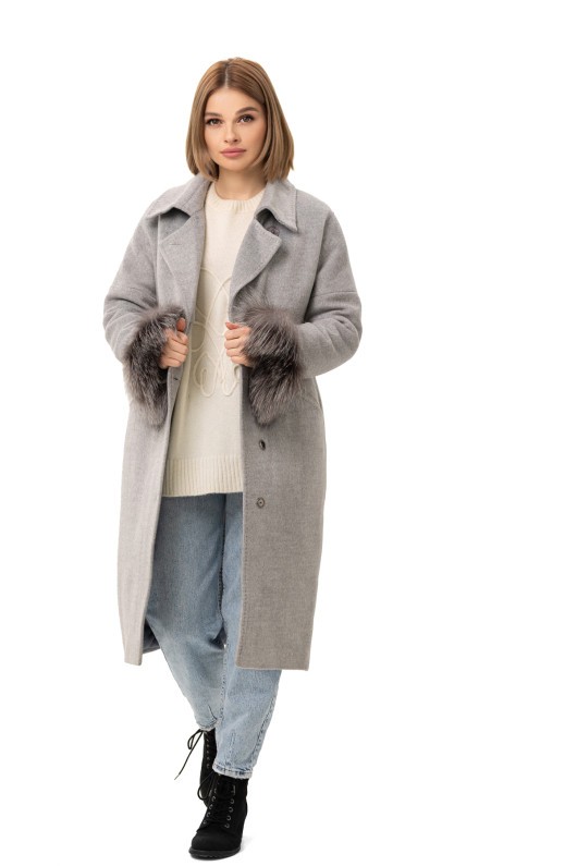 Пальто Уїтні сірий утеплене