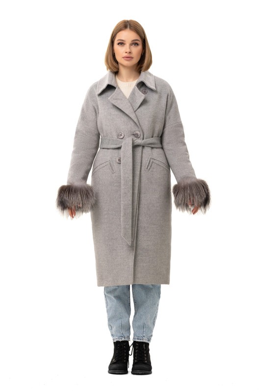 Пальто Уїтні сірий утеплене