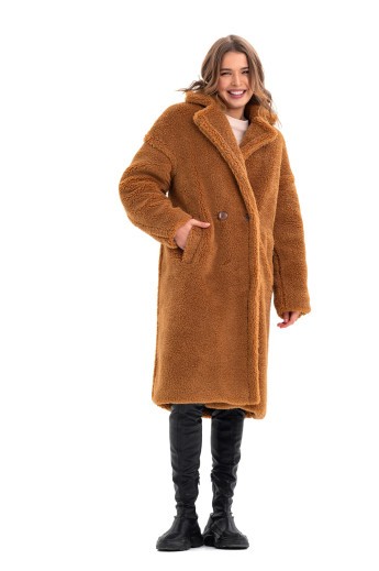Шуба Ребека коричневий утеплене