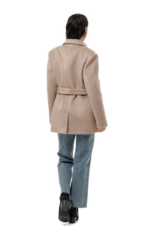 Ворсисте пальто-піджак «Лав» бежеве