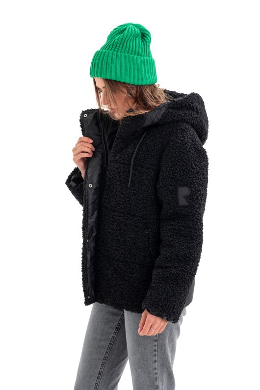 Короткий пуховик «Скай» чорний утеплене