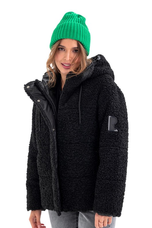 Короткий пуховик «Скай» чорний утеплене