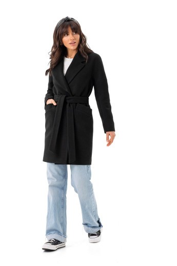 Практичне пальто із кашеміру «Макс» чорне