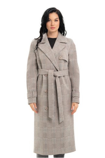 Пальто Діта беж.-блакит.смуга