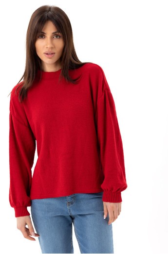 Свитер красный