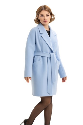 Пальто Макс голубой