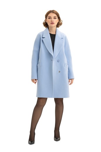 Пальто Макс голубой