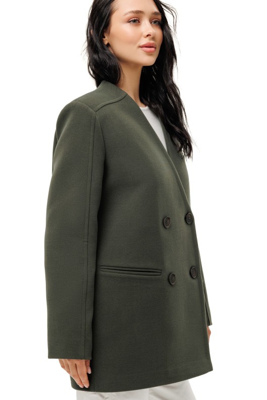 Пальто Стейсі оливковий