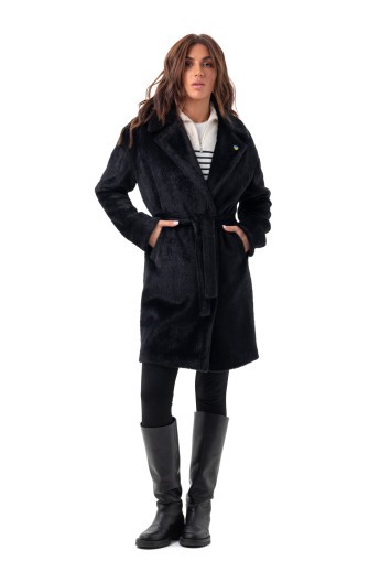 Шуба Монро чорний утеплене