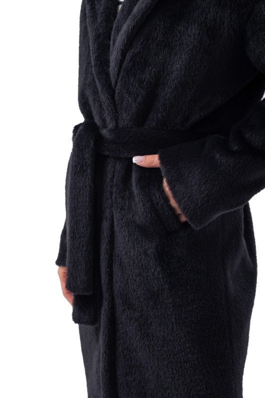 Шуба Монро чорний утеплене