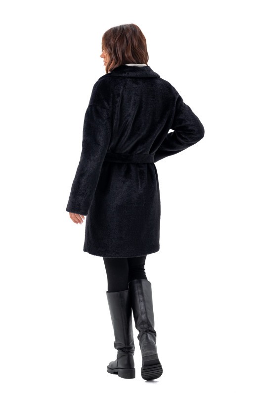 Шуба Монро чорний утеплене