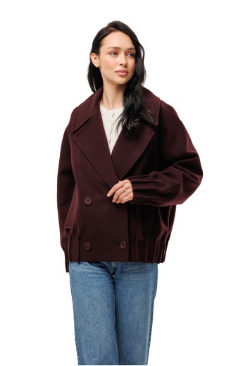 Пальто Августа бургунді