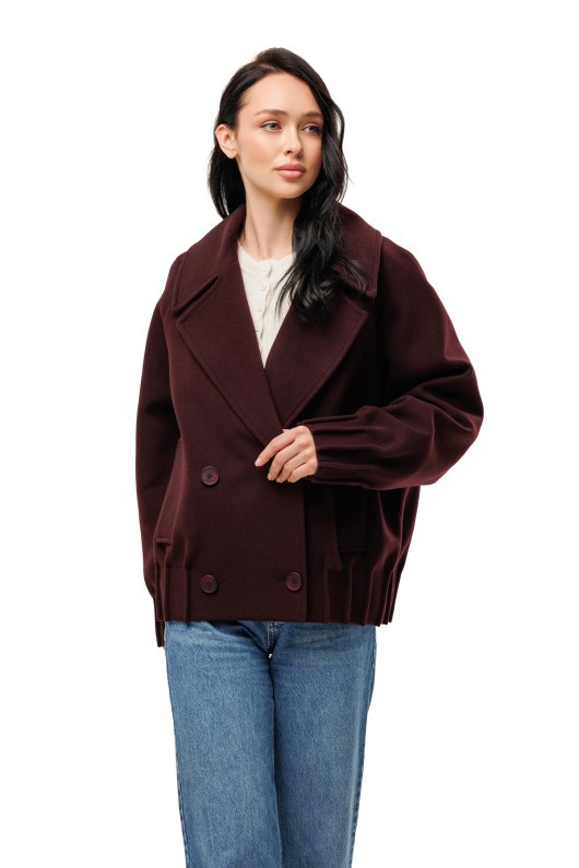 Пальто Августа бургунді