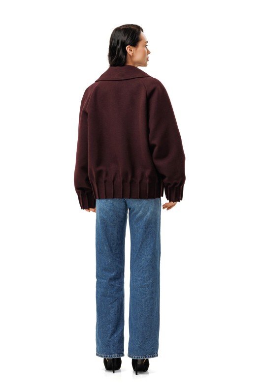 Пальто Августа бургунді