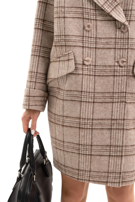 Легке оверсайз пальто «Жанет» капучино