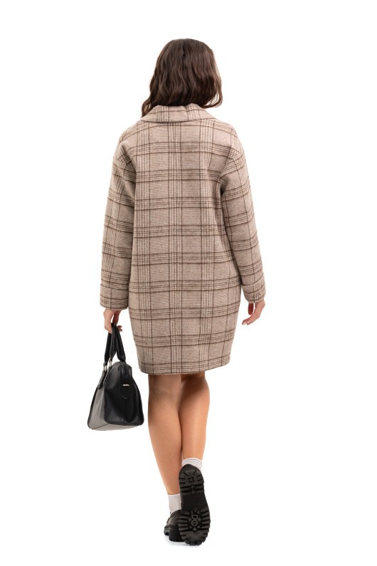 Легке оверсайз пальто «Жанет» капучино