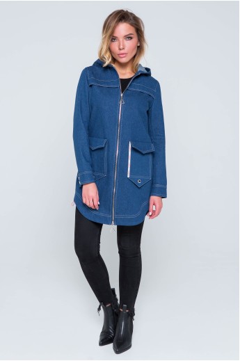 Куртка джинс Ешлі синя