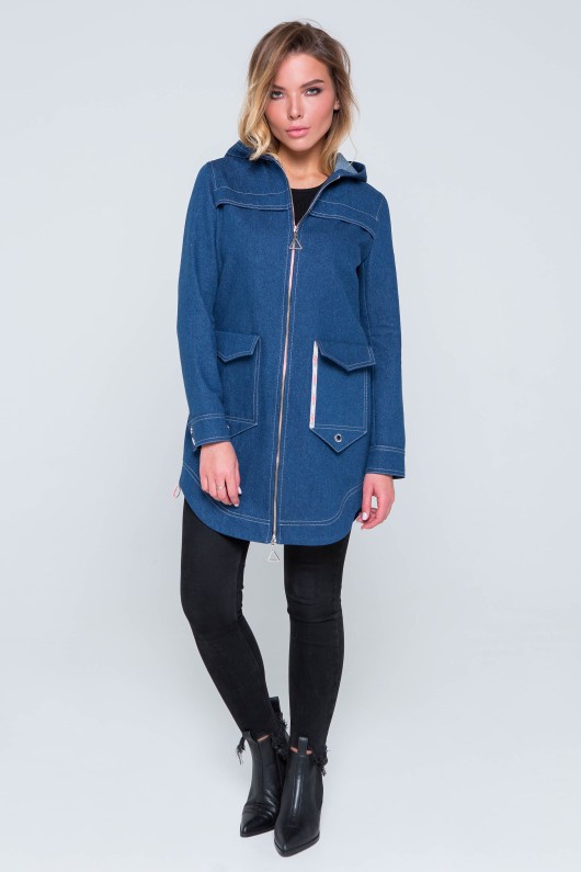 Куртка джинс Ешлі синя