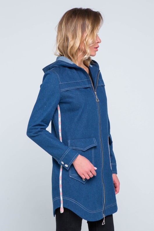 Куртка джинс Ешлі синя