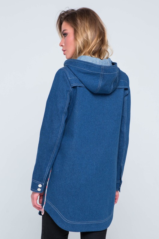 Куртка джинс Ешлі синя