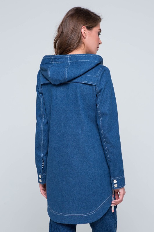Куртка джинс Ешлі синя