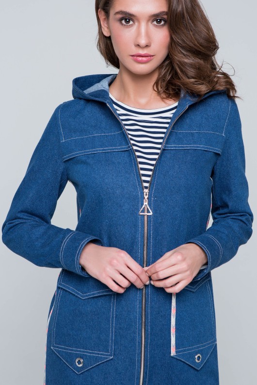 Куртка джинс Ешлі синя