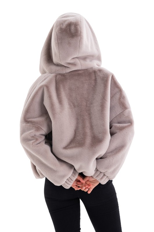 Коротка шуба Лолі бежевий утеплене