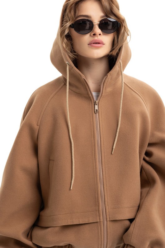 Жіноча куртка-бомбер «Фенсі» кемел