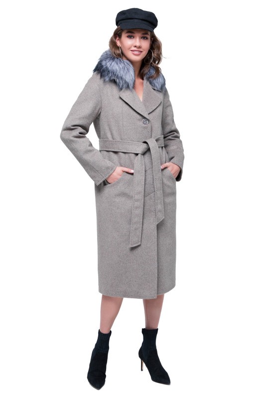 Пальто Кортнi капучино утеплене