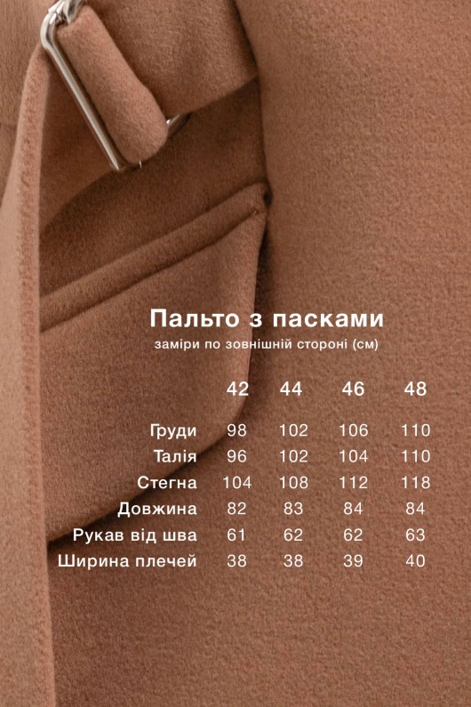 Коротке кашемірове пальто «Ніколет» кемел