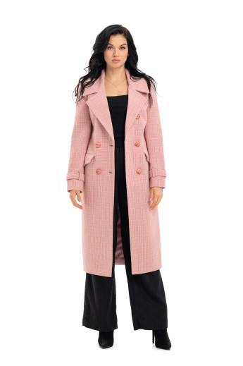 Пальто Бруна рожевий
