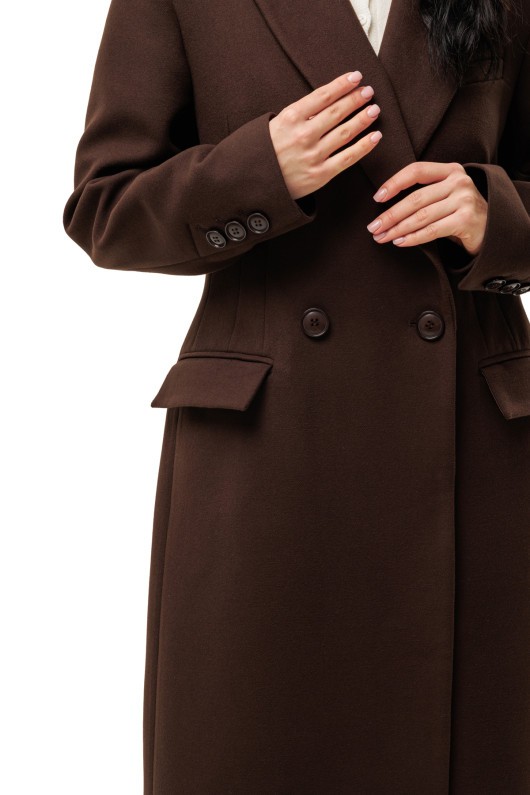 Пальто Валентина шоколад