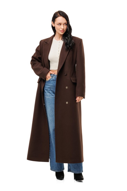 Пальто Валентина шоколад