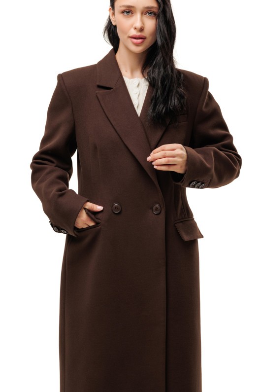 Пальто Валентина шоколад