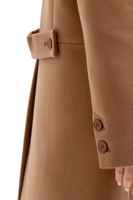 Довге пальто зі шліцею «Місті» кемел