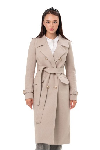 Пальто Бруна бежевий