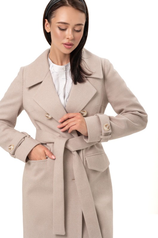 Пальто Бруна бежевий