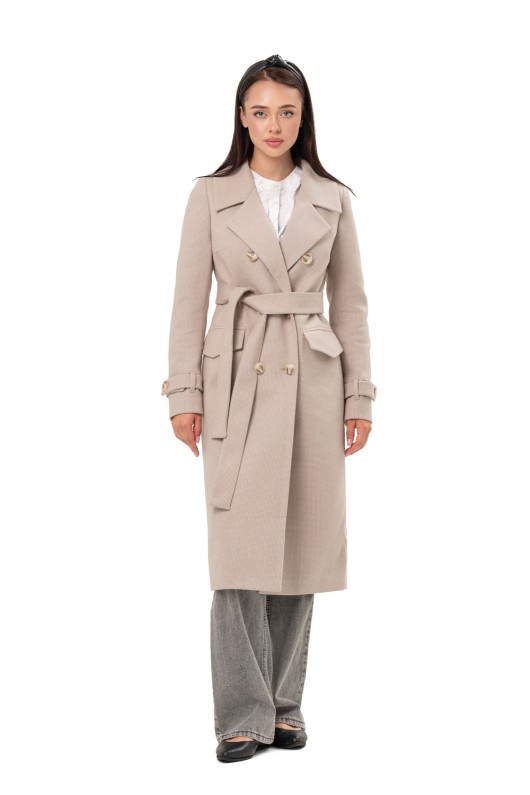 Пальто Бруна бежевий