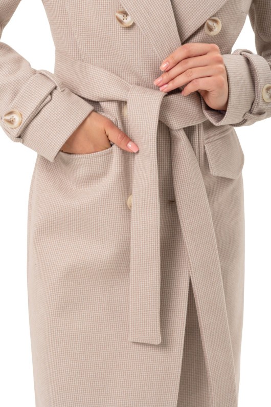 Пальто Бруна бежевий