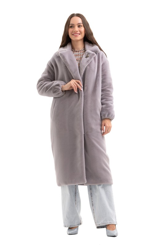 Шуба Емілія сiрий утеплене