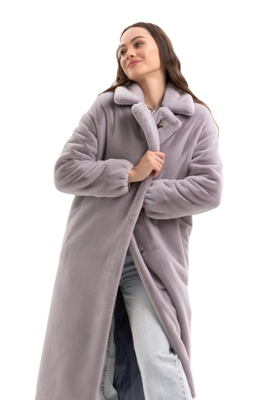 Шуба Емілія сiрий утеплене