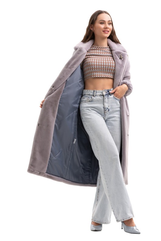 Шуба Емілія сiрий утеплене