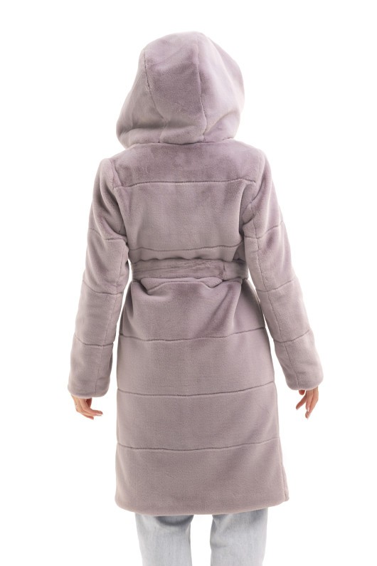 Шуба Опра сірий утеплене